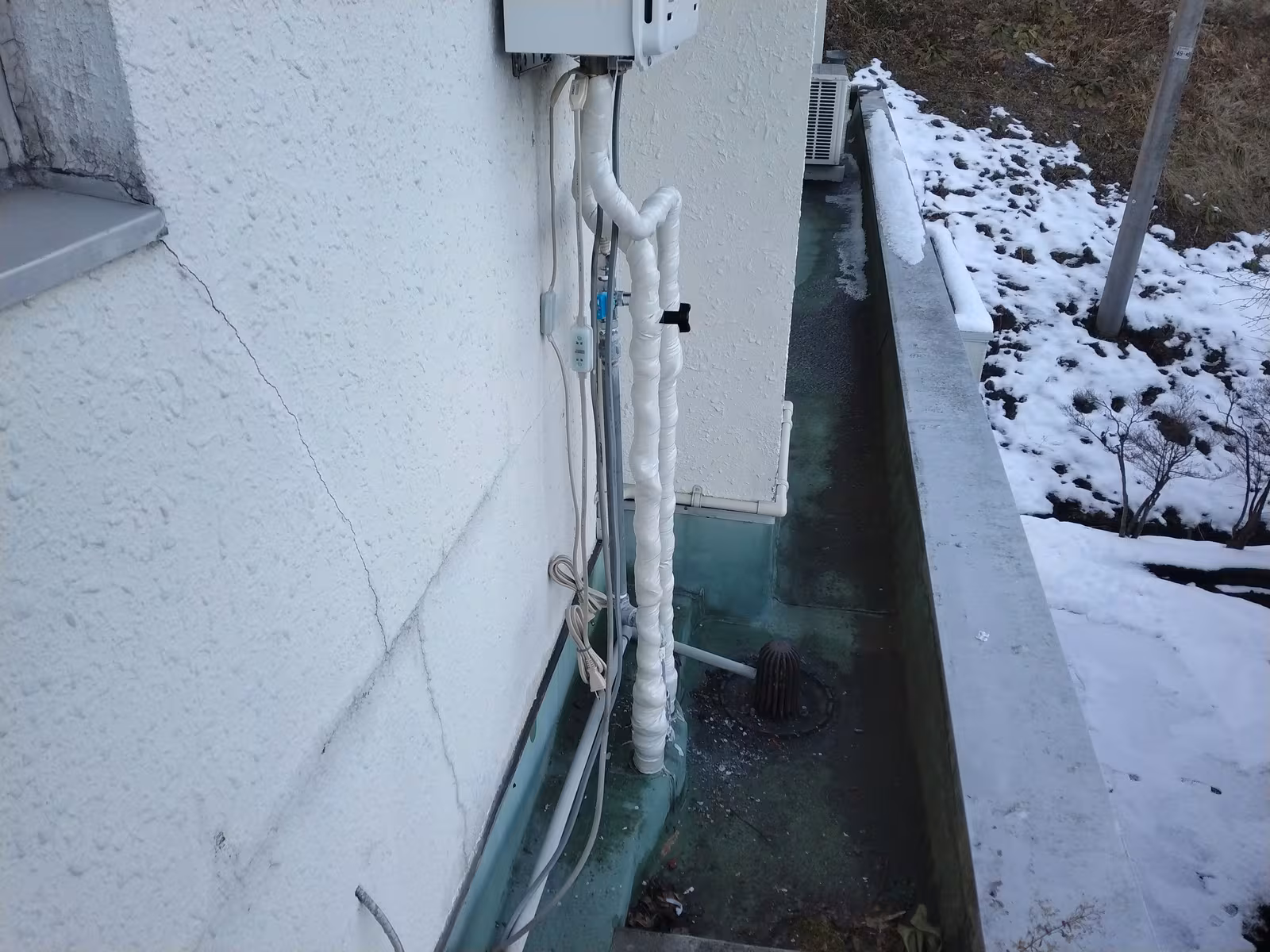 交換後の配管接続部