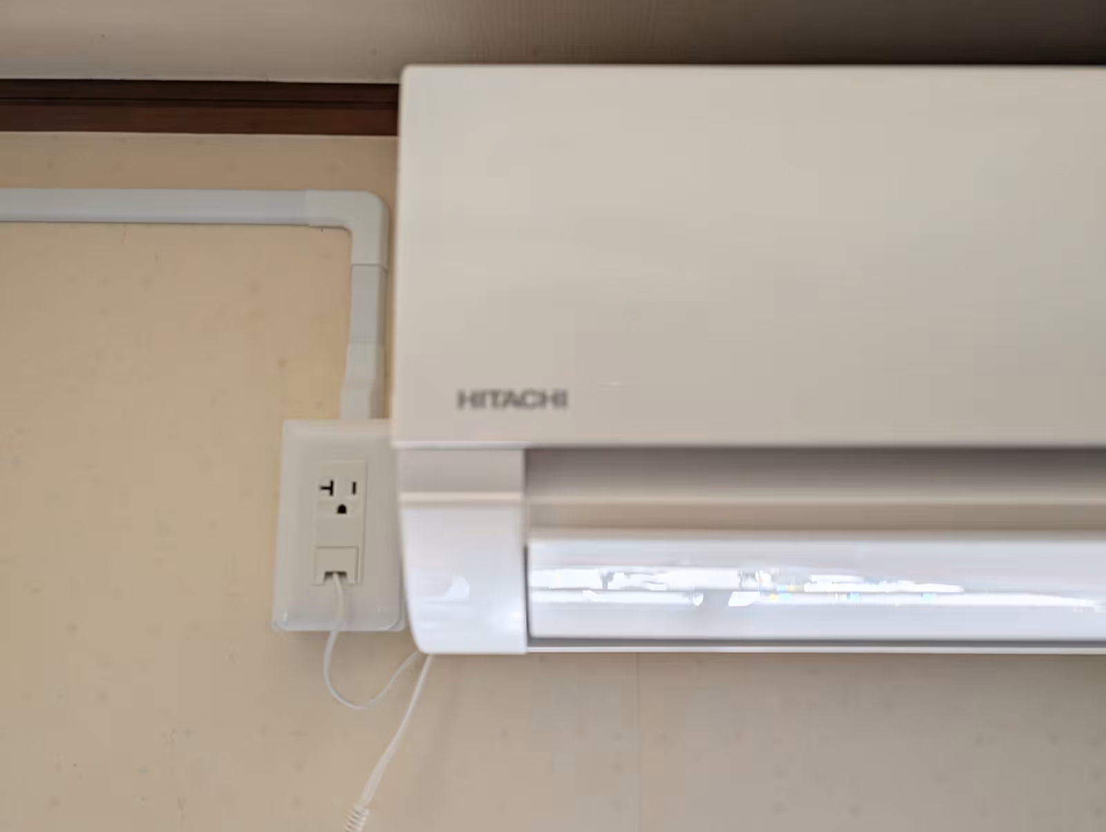 新しく設けたエアコン専用コンセント