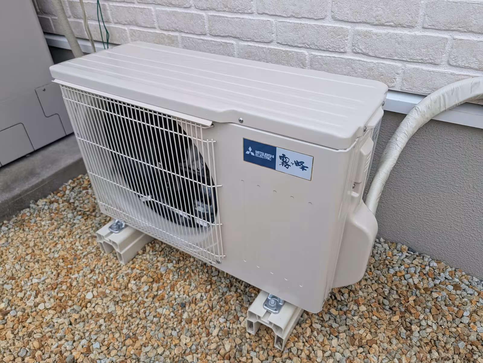 設置後の室外機