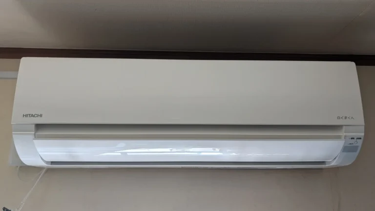 エアコン交換と専用コンセント新設で延長コード運用を解消（日立 RAS-AJ2825S）｜黒川郡大郷町